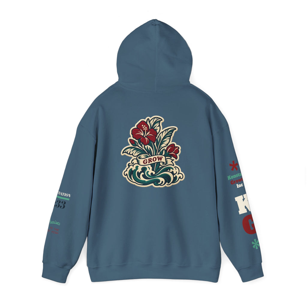 Copy of Hoodie - 'Divine Love' Graphic Hoodie with Vintage Bird & Floral Back Artwork