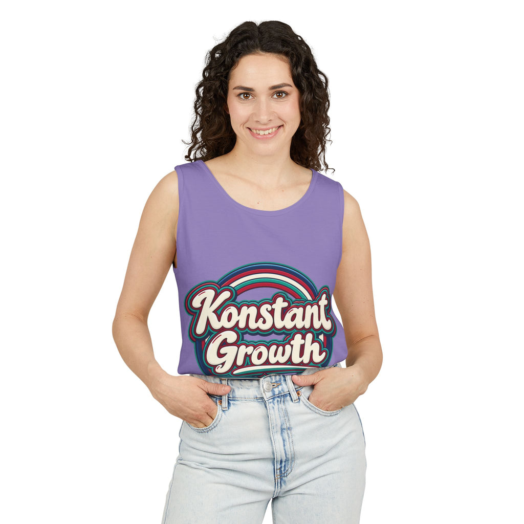 Konstant Growth tropical moon illustration Tank Top | motivational graphic