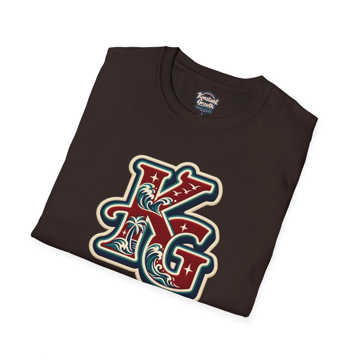 Eclipse Crest T-Shirt — Vintage Floral KG Logo