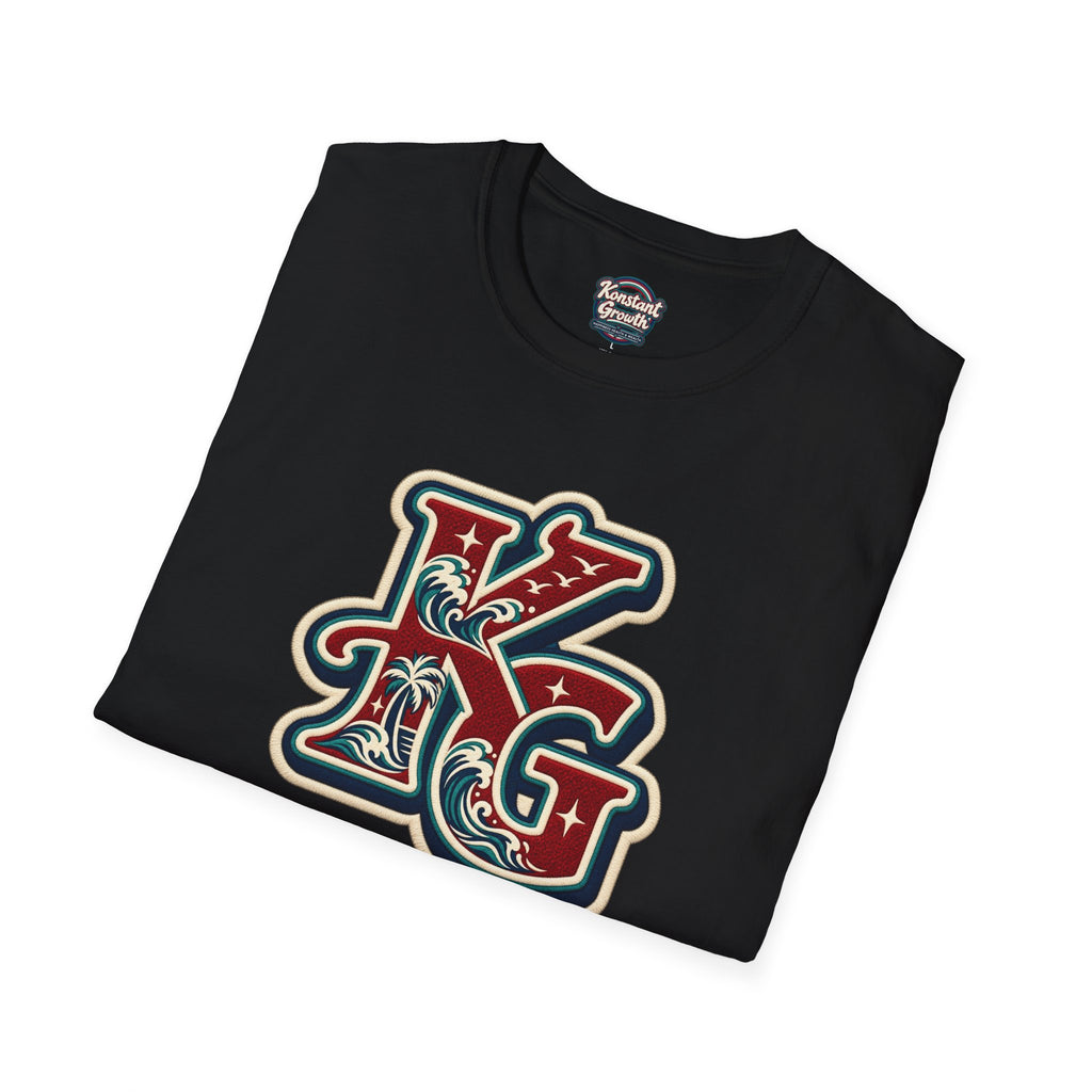 Eclipse Crest T-Shirt — Vintage Floral KG Logo