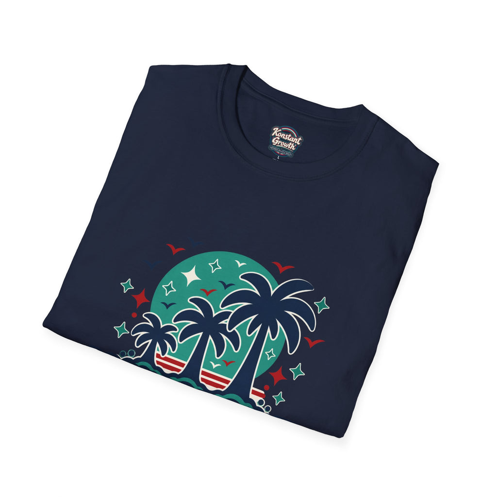 Konstant Growth Palm Tree T‑Shirt — Tropical Motivational Graphic Tee
