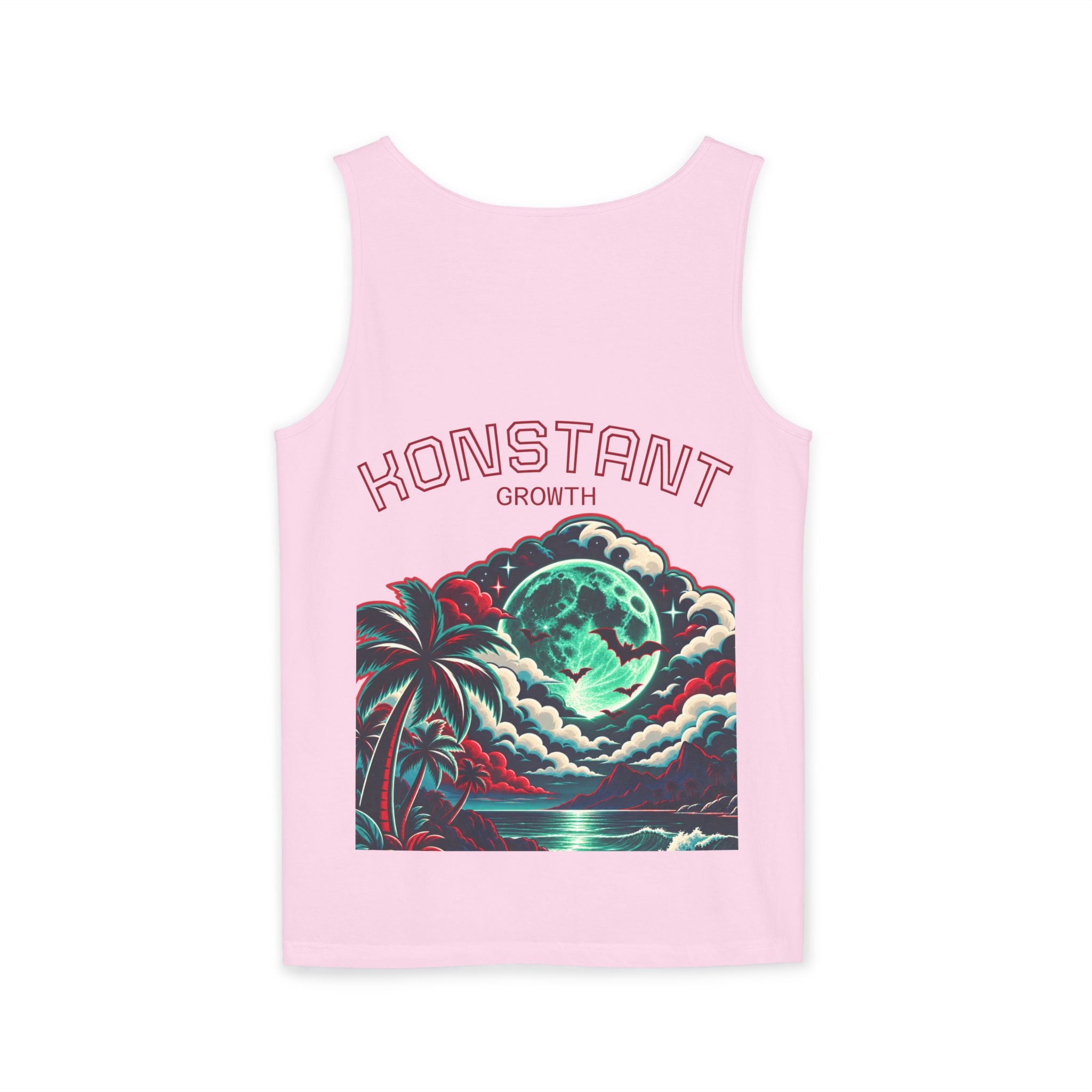 Konstant Growth tropical moon illustration Tank Top | motivational graphic