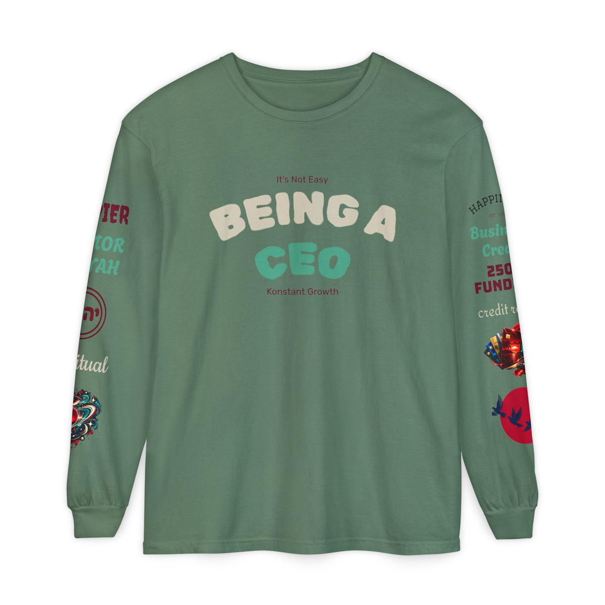 Konstant Growth Vintage Wash Long Sleeve | Premium Entrepreneur T-Shirt
