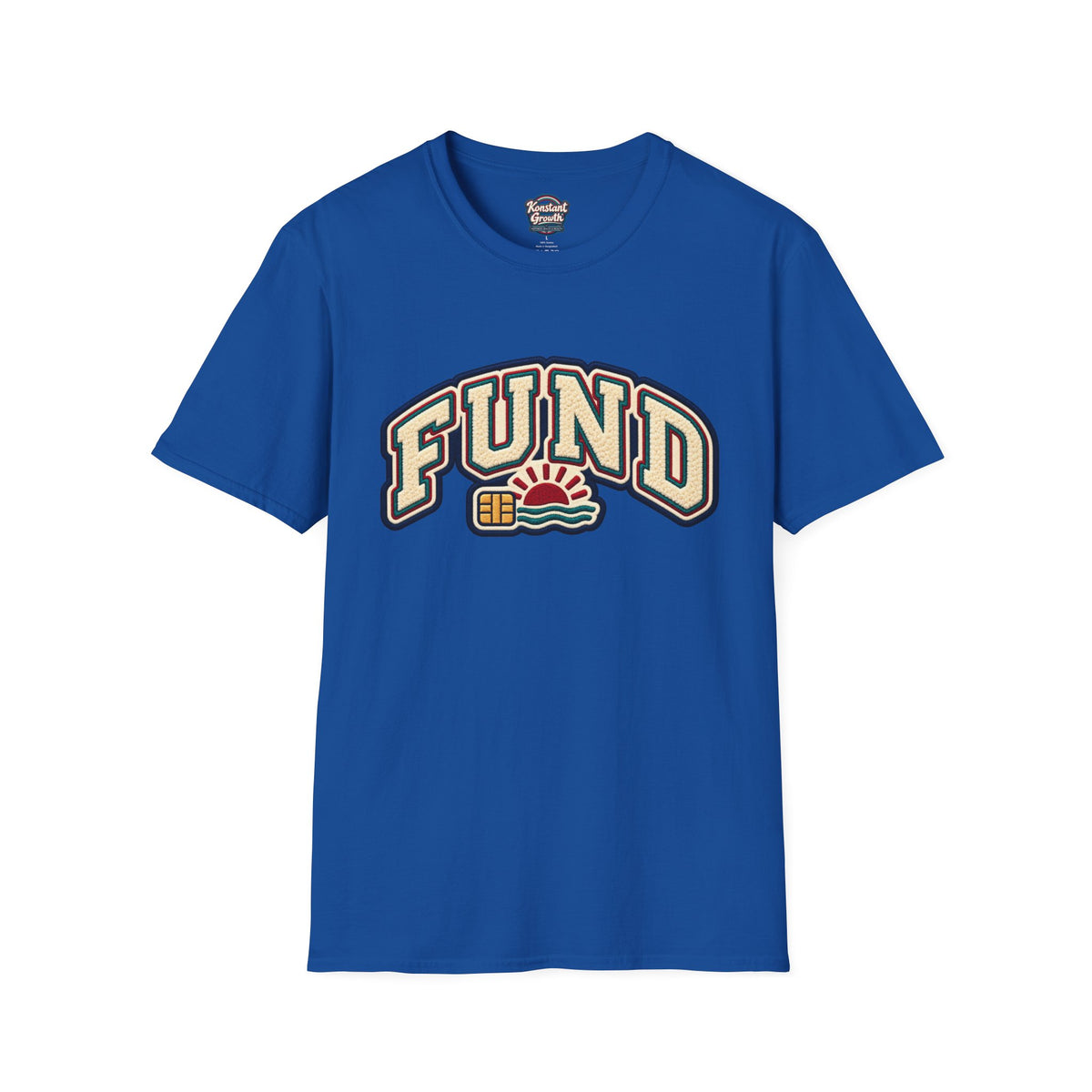 Fund & Grow Graphic T-Shirt — Retro Surf Floral Design Printify
