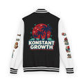 Letterman Jacket — "Konstant Growth" Palm Graphic with "Happiness Health Wealth" Chest Patch