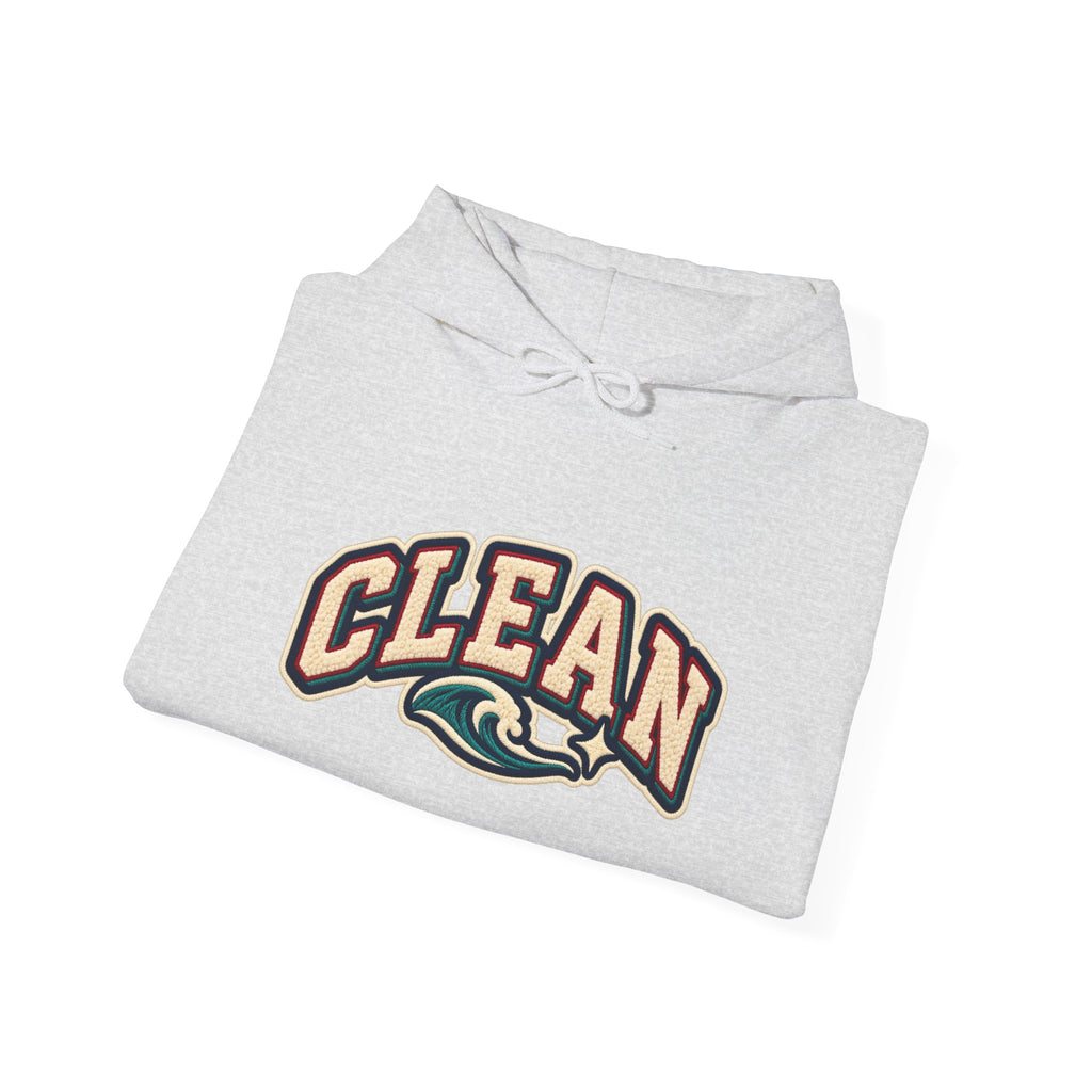 Clean Wave Hoodie — Graphic Palm-Globe Streetwear Hooded Sweatshirt