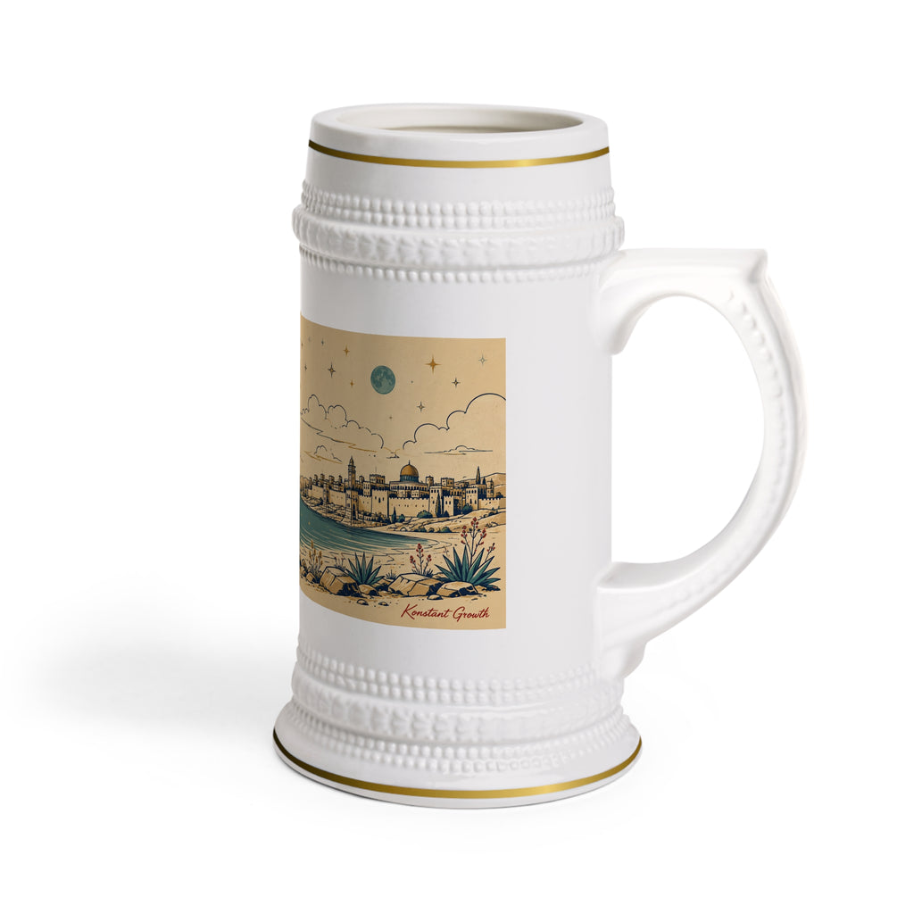 Konstant Growth Ancient Sunset Coast 22oz Ceramic Stein