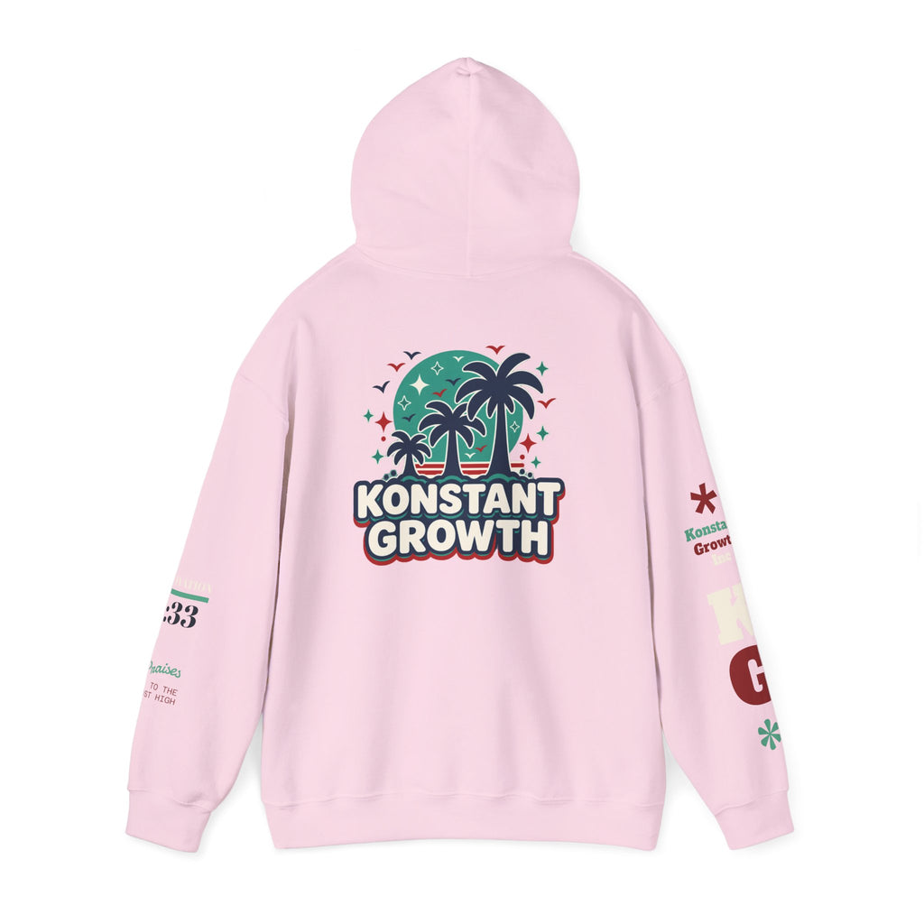 Konstant Growth Hoodie — Retro Palm Tree Graphic Sweatshirt