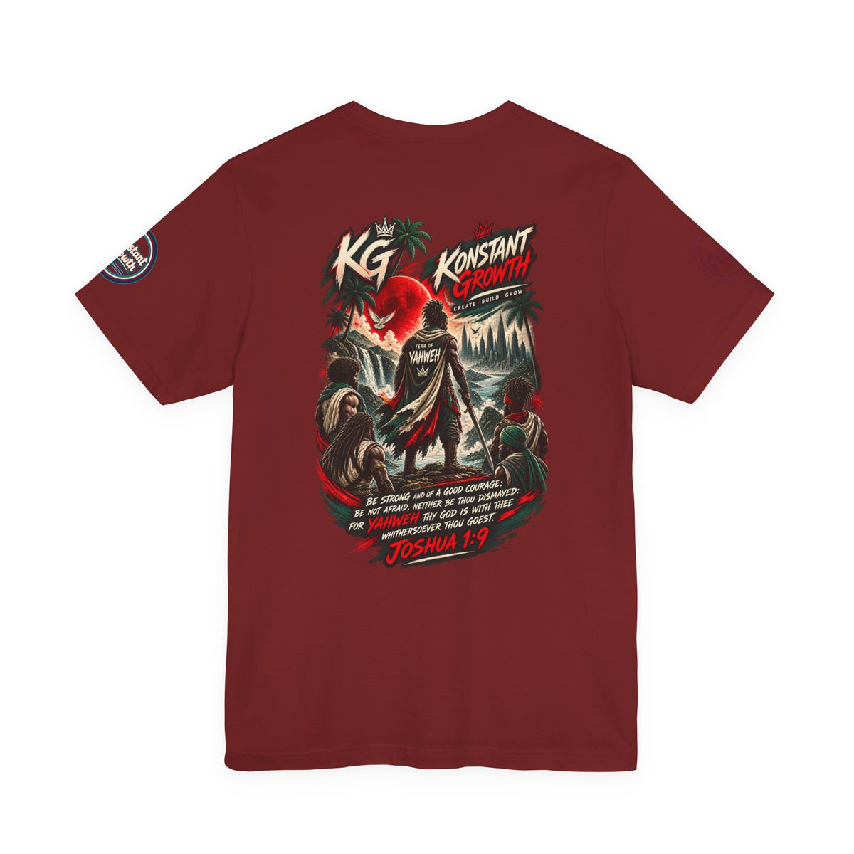Konstant Growth Logo Tee | Joshua 1:9 Inspirational Fear Of Yahweh