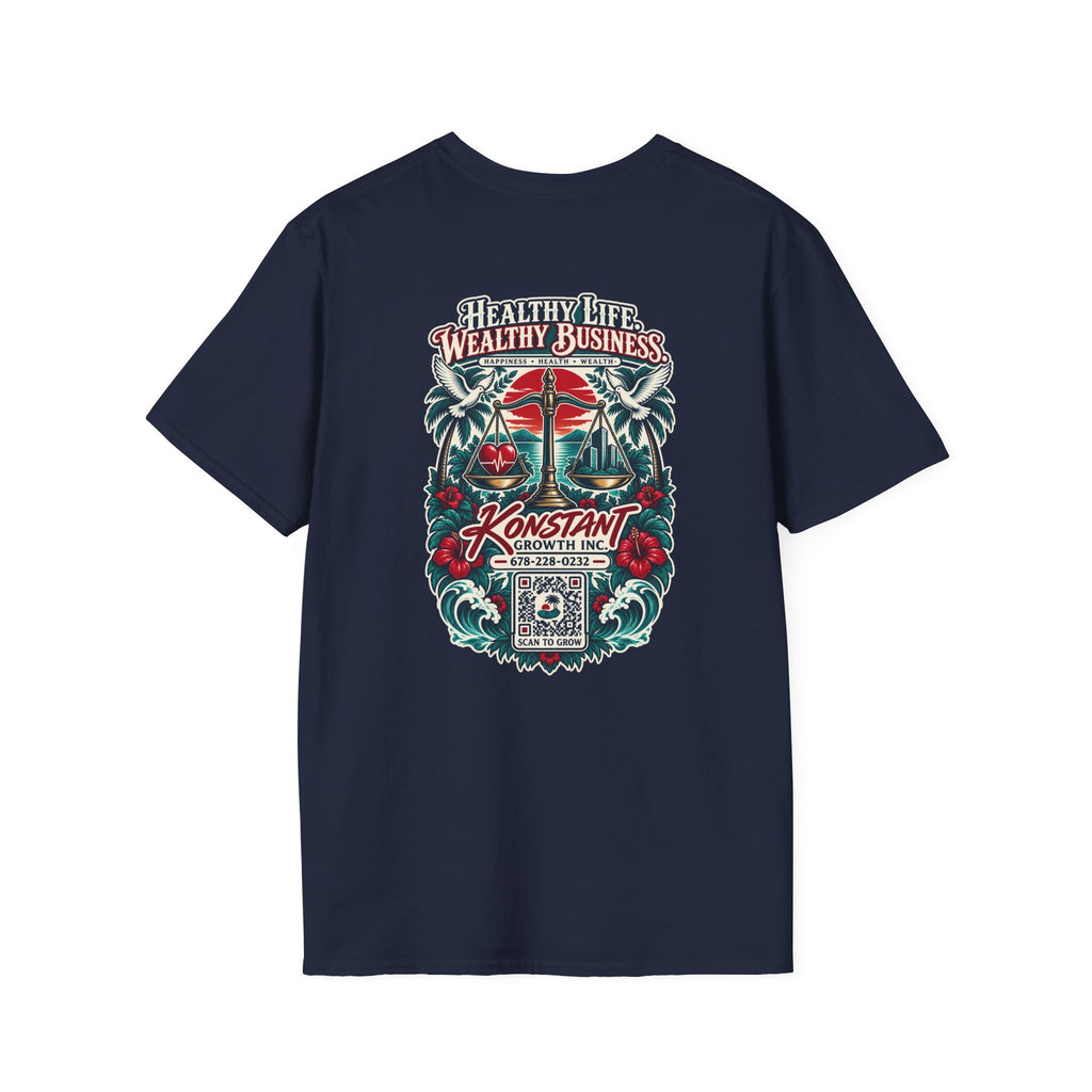 Konstant Growth 'Healthy Life, Wealthy Business' T-Shirt