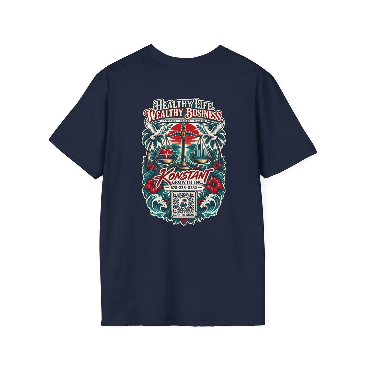 Konstant Growth 'Healthy Life, Wealthy Business' T-Shirt