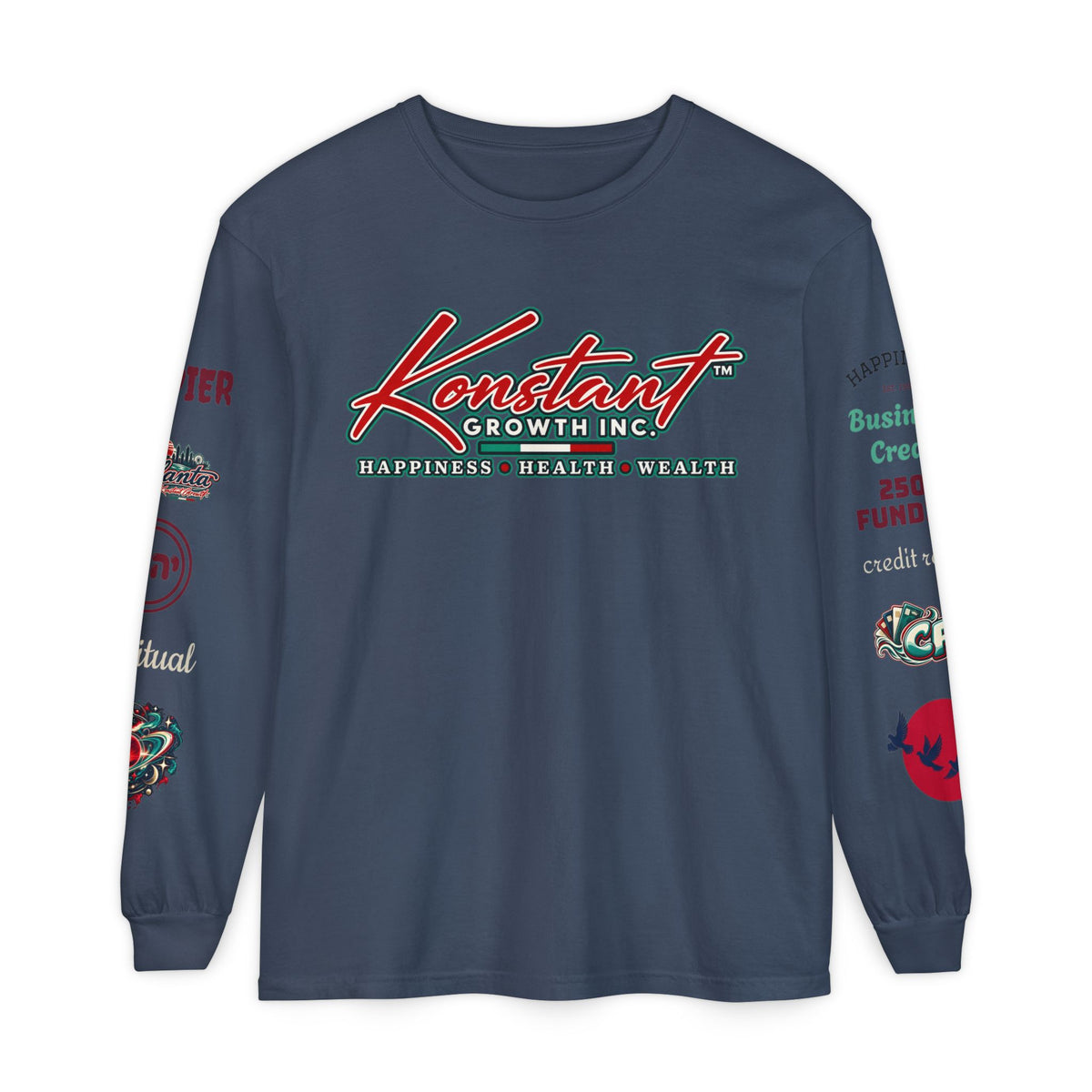 Konstant Growth Long Sleeve T-Shirt — Tropical Palm Surf Graphic