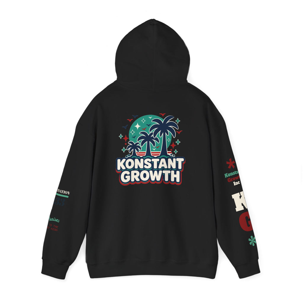 Konstant Growth Hoodie — Retro Palm Tree Graphic Sweatshirt