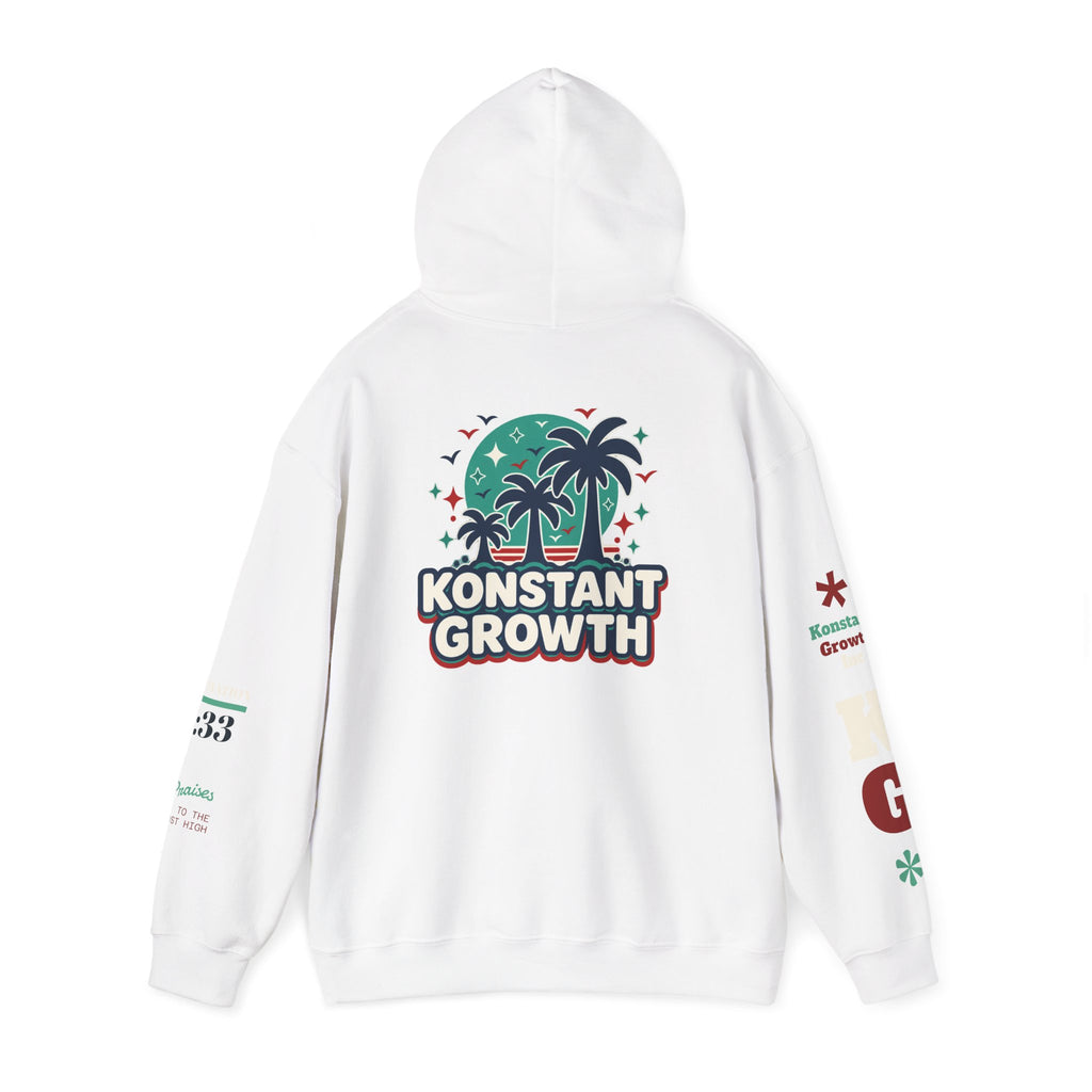 Konstant Growth Hoodie — Retro Palm Tree Graphic Sweatshirt