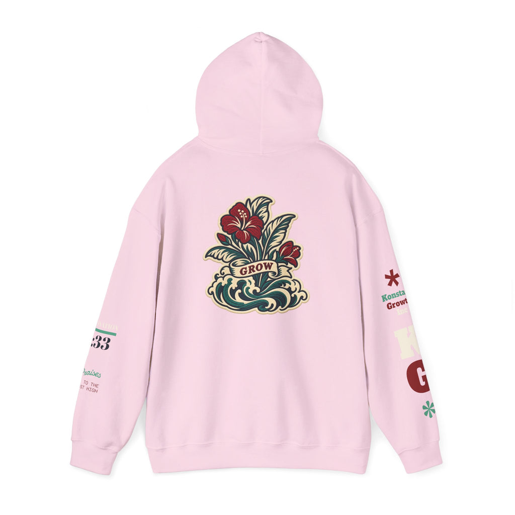 Copy of Hoodie - 'Divine Love' Graphic Hoodie with Vintage Bird & Floral Back Artwork
