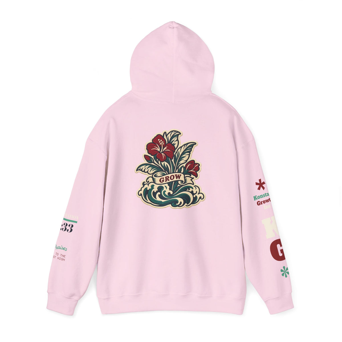 Copy of Hoodie - 'Divine Love' Graphic Hoodie with Vintage Bird & Floral Back Artwork