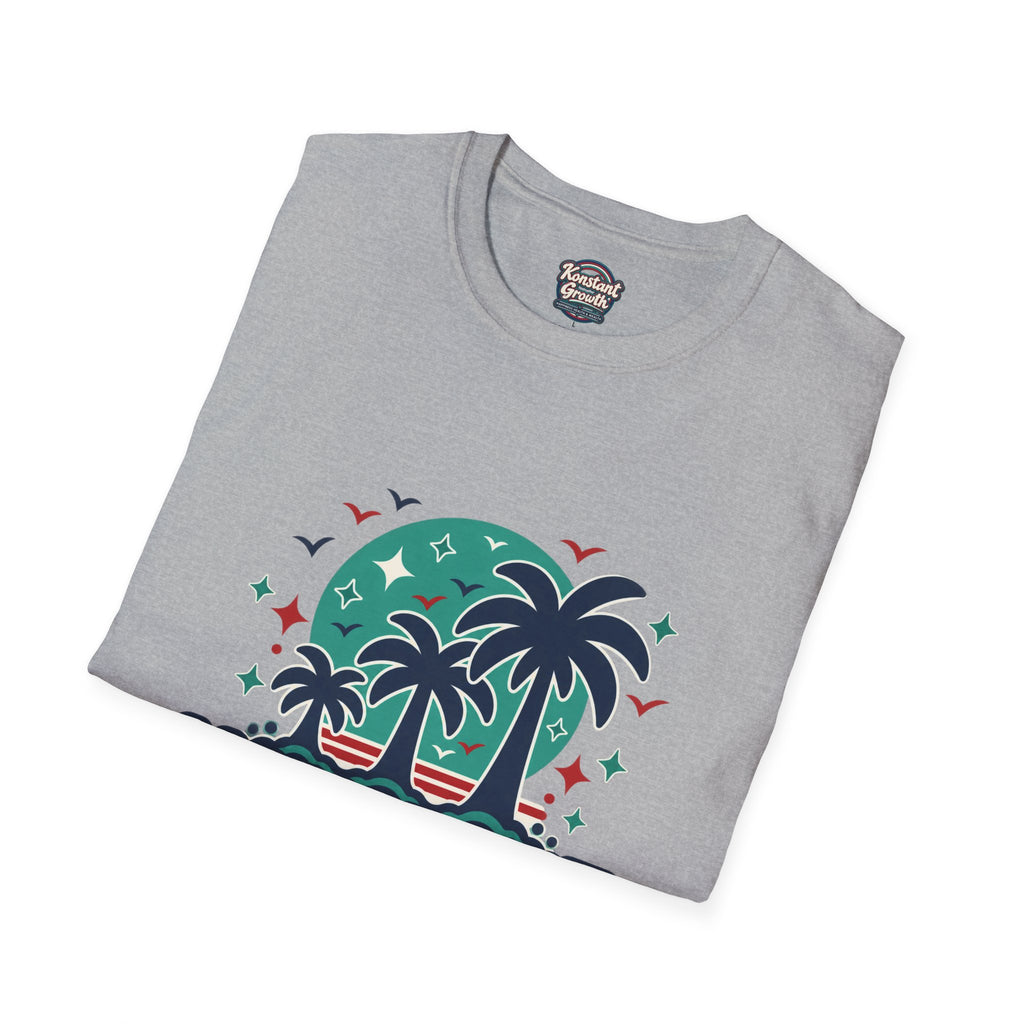 Konstant Growth Palm Tree T‑Shirt — Tropical Motivational Graphic Tee