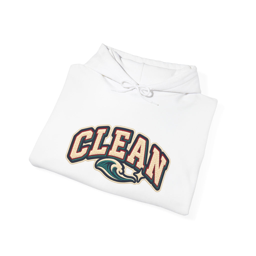 Clean Wave Hoodie — Graphic Palm-Globe Streetwear Hooded Sweatshirt