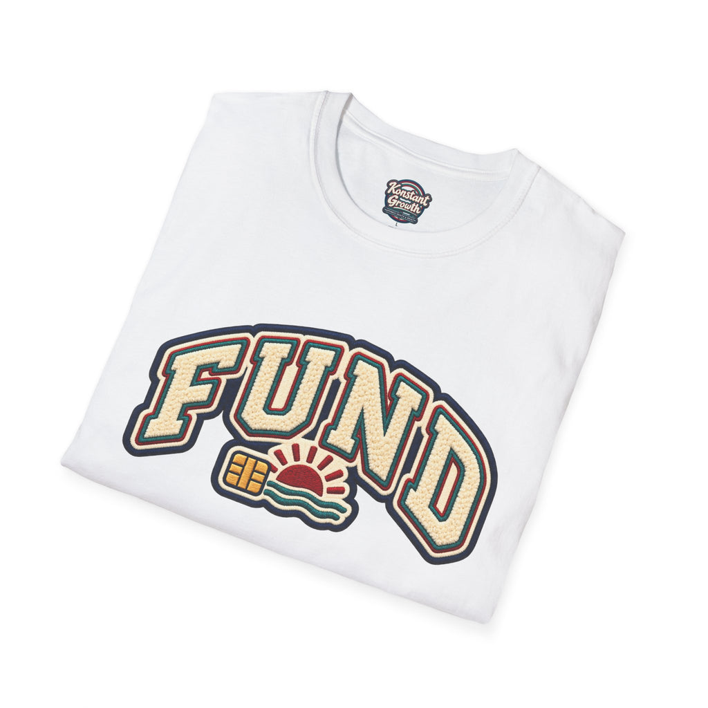 Fund & Grow Graphic T-Shirt — Retro Surf Floral Design
