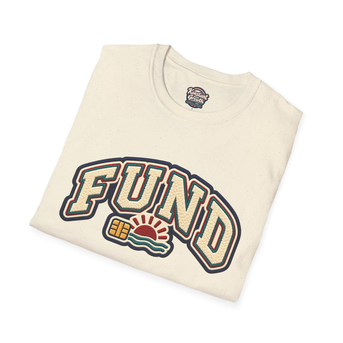 Fund & Grow Graphic T-Shirt — Retro Surf Floral Design