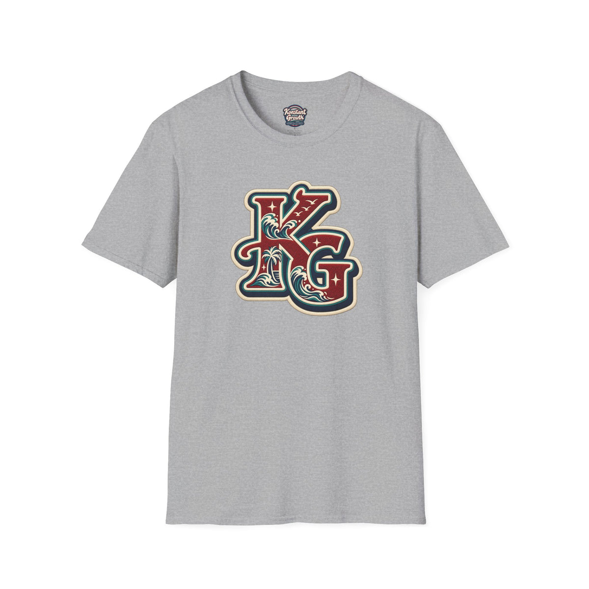 Eclipse Crest T-Shirt — Vintage Floral KG Logo