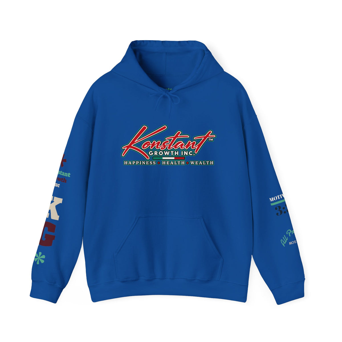Tropical Graphic Hoodie — "Konstant Growth" Sunset Beach Pullover Printify