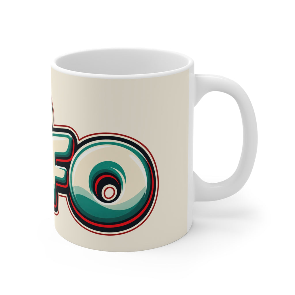 Mug — Retro Casino Poker Chips & Credit Cards Graphic Coffee Cup