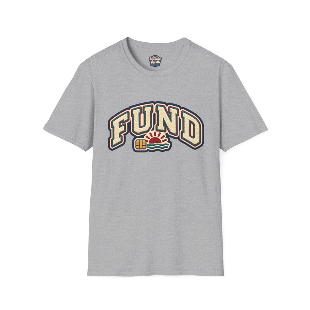Fund & Grow Graphic T-Shirt — Retro Surf Floral Design