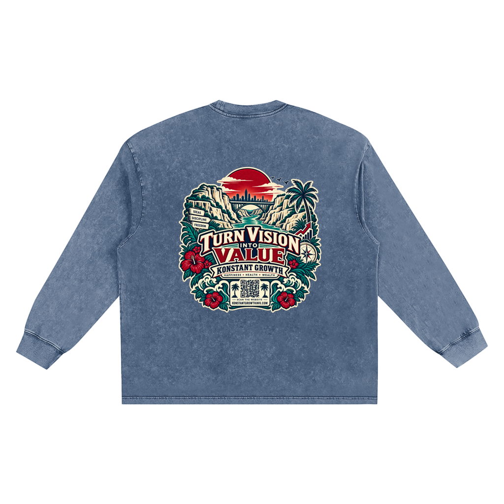 Konstant Growth Vintage — Snow Washed Frayed Edge T-Shirt