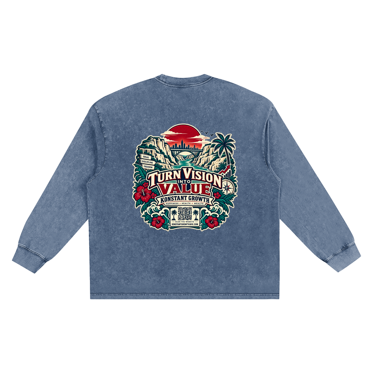 Konstant Growth Vintage — Snow Washed Frayed Edge T-Shirt