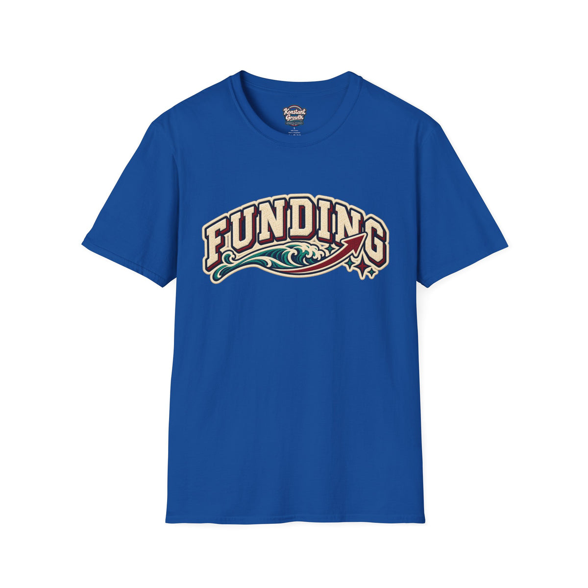 Funding Surf Crest T-Shirt — "Clean Build Fund" Retro Beach Graphic Tee Printify