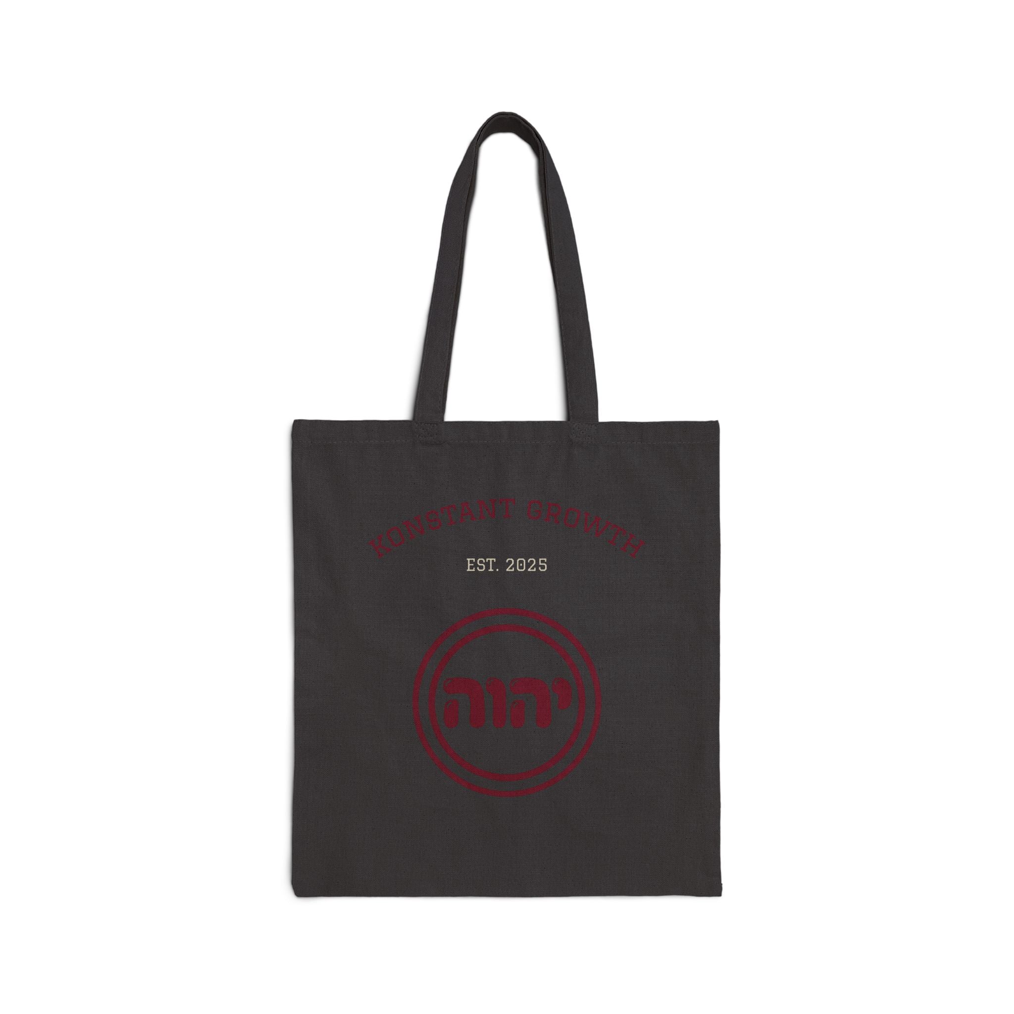 Konstant Growth logo Tote Bag | Hebrew Circle Emblem, Est 1985