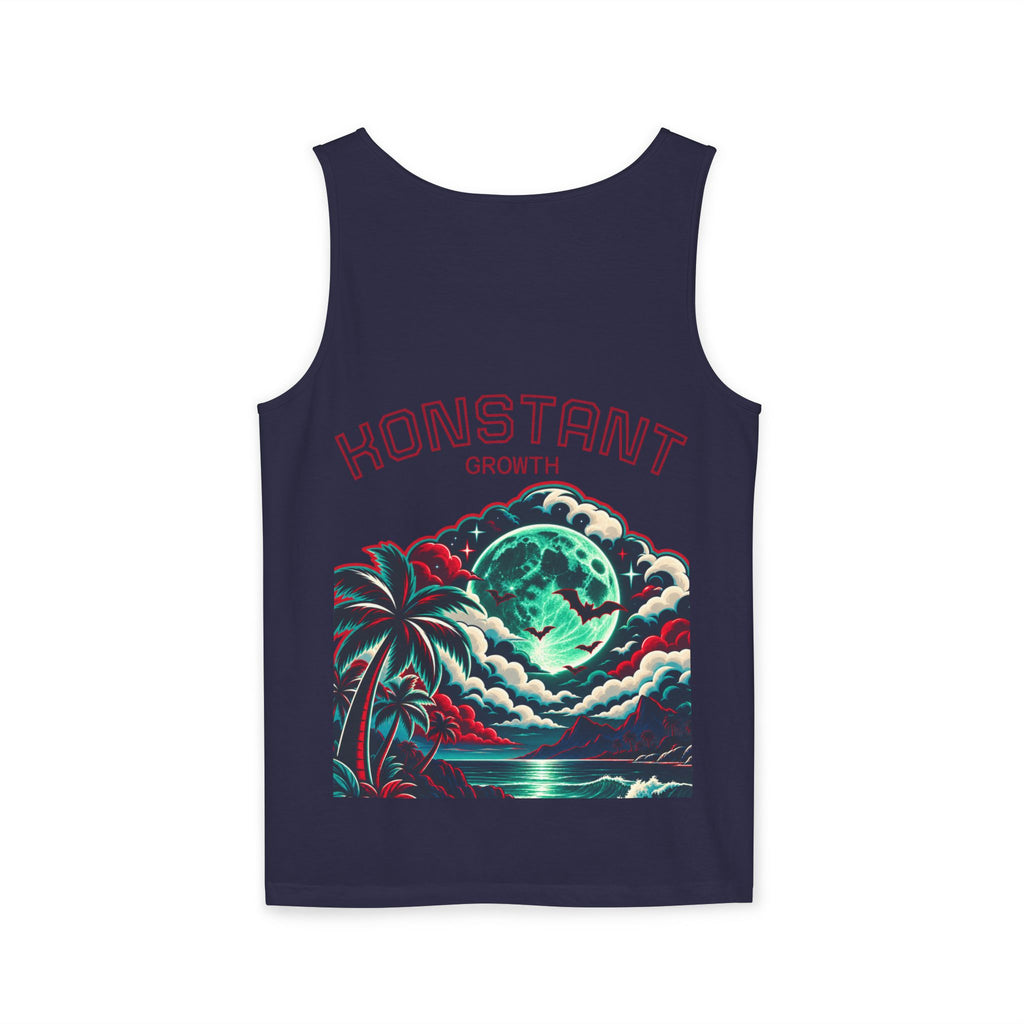 Konstant Growth tropical moon illustration Tank Top | motivational graphic