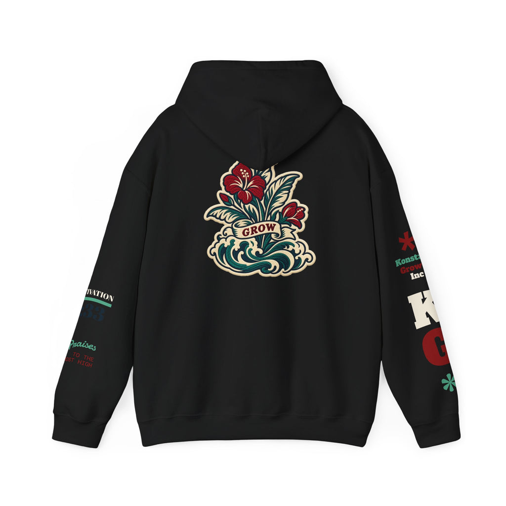 Copy of Hoodie - 'Divine Love' Graphic Hoodie with Vintage Bird & Floral Back Artwork
