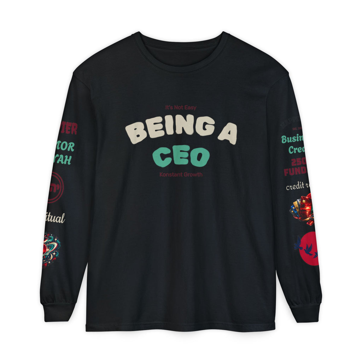 Konstant Growth Vintage Wash Long Sleeve | Premium Entrepreneur T-Shirt
