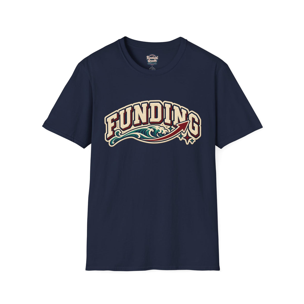 Funding Surf Crest T-Shirt — "Clean Build Fund" Retro Beach Graphic Tee Printify