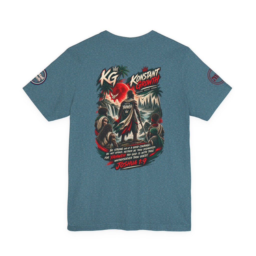Konstant Growth Logo Tee | Joshua 1:9 Inspirational Fear Of Yahweh