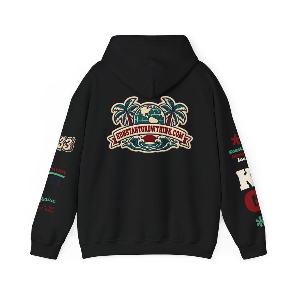 Clean Wave Hoodie — Graphic Palm-Globe Streetwear Hooded Sweatshirt