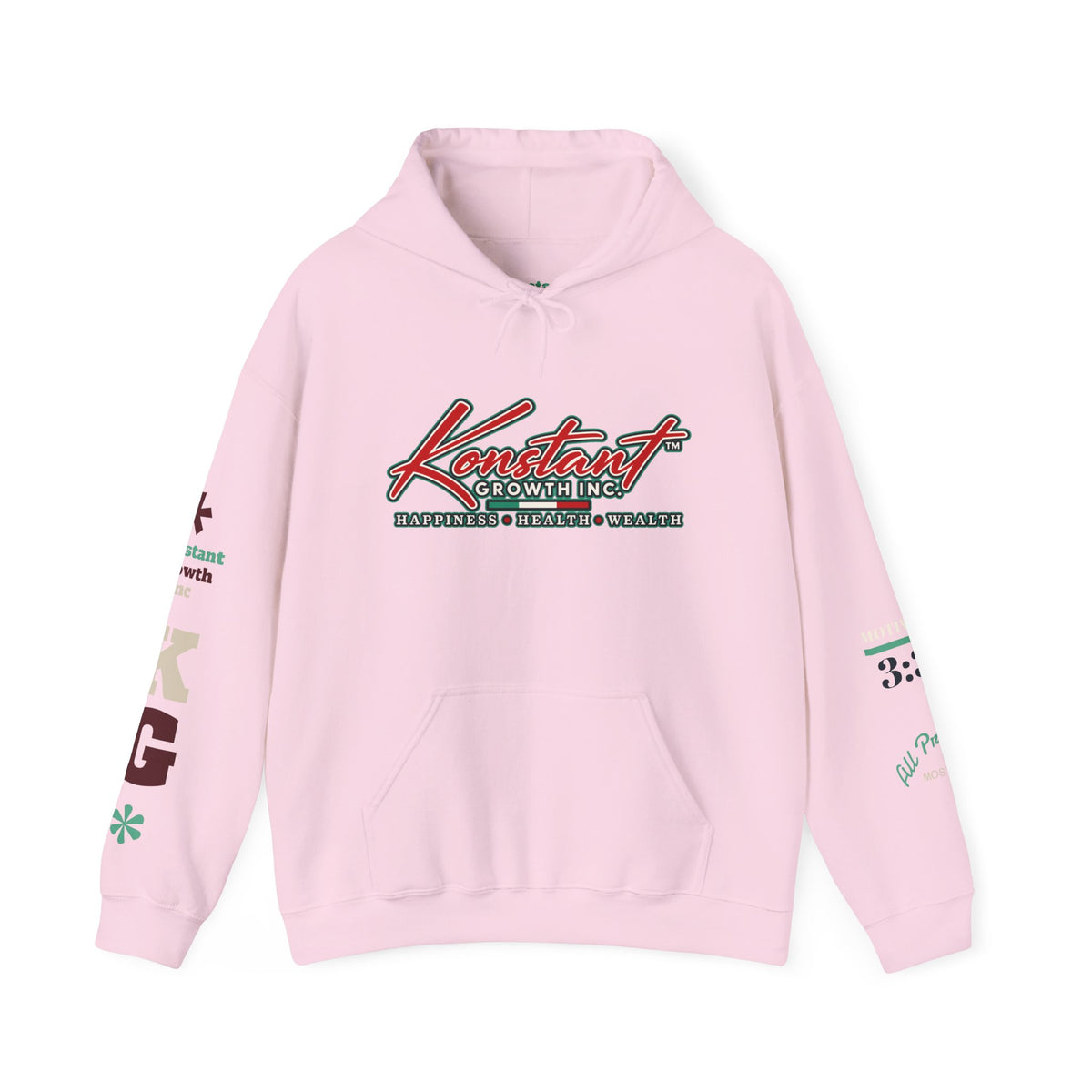 Tropical Graphic Hoodie — "Konstant Growth" Sunset Beach Pullover Printify