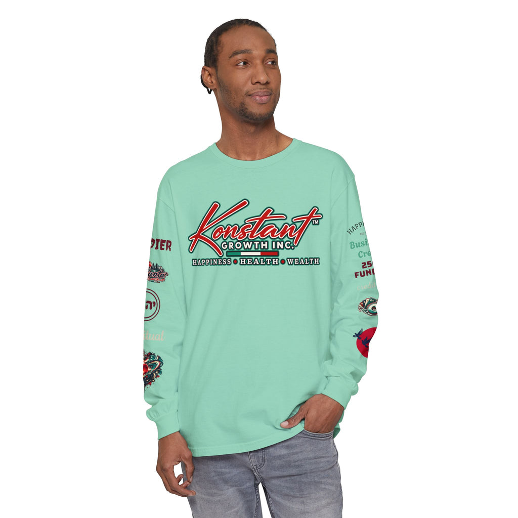 Konstant Growth Long Sleeve T-Shirt — Tropical Palm Surf Graphic