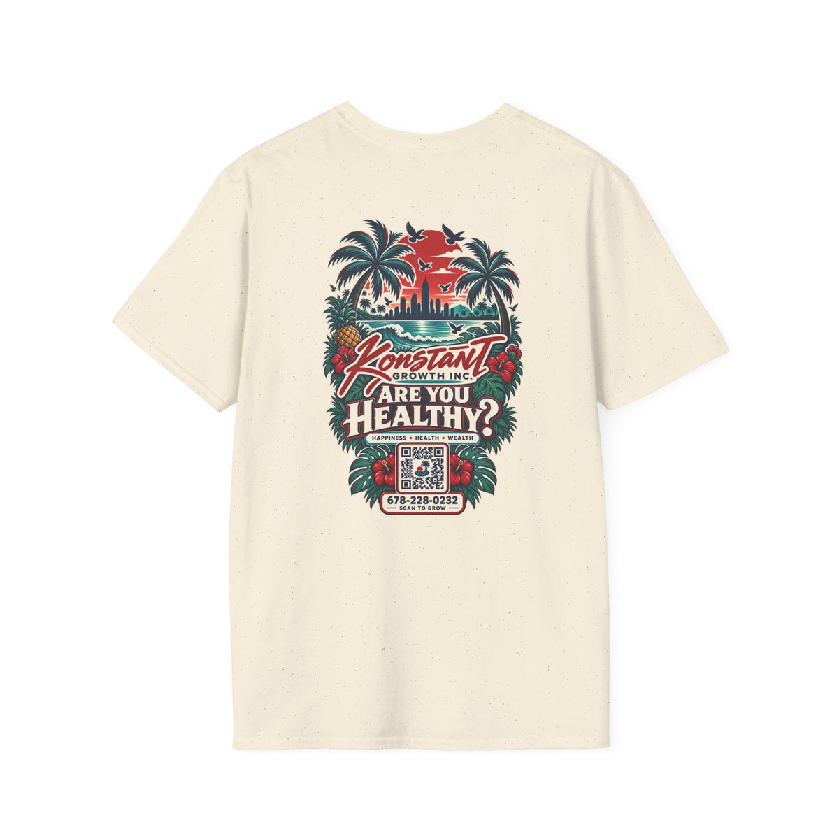 Konstant Growth 'Are You Healthy?' Graphic T-Shirt Printify
