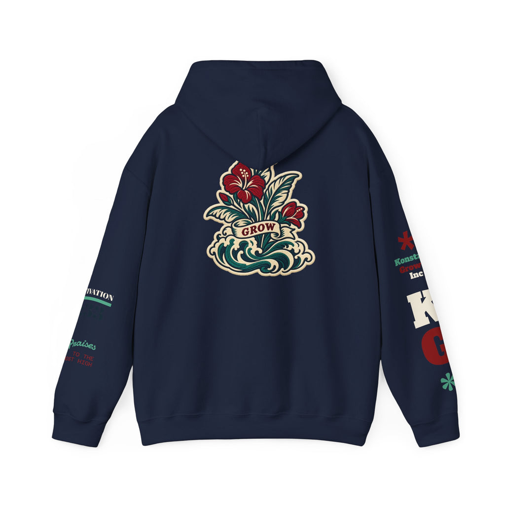 Copy of Hoodie - 'Divine Love' Graphic Hoodie with Vintage Bird & Floral Back Artwork