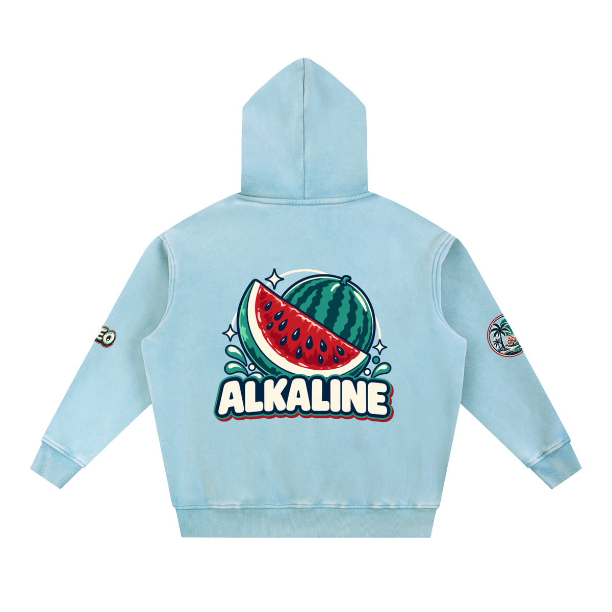 Snow Wash Fleece Oversize Hoodie