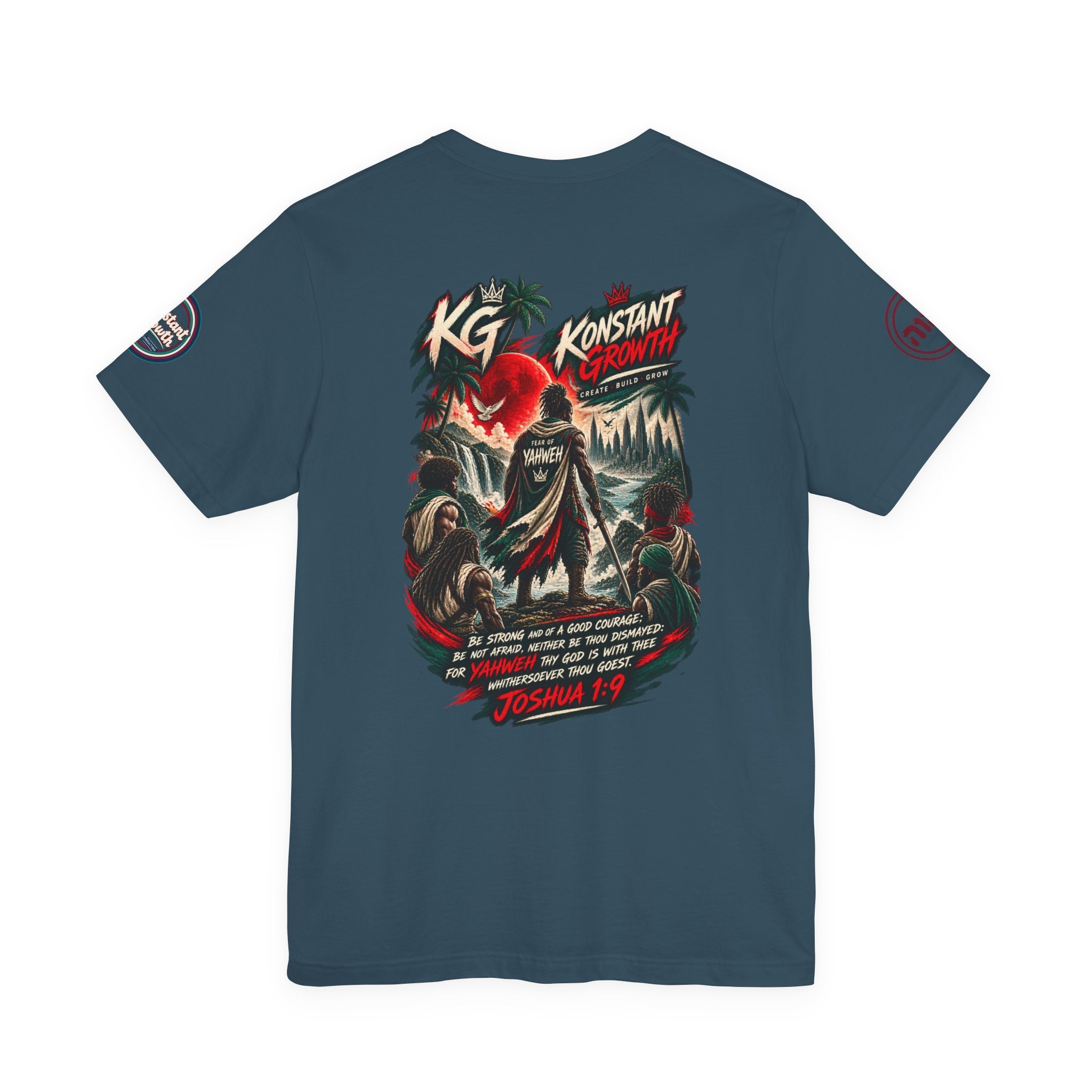 Konstant Growth Logo Tee | Joshua 1:9 Inspirational Fear Of Yahweh