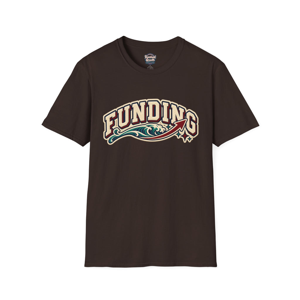 Funding Surf Crest T-Shirt — "Clean Build Fund" Retro Beach Graphic Tee