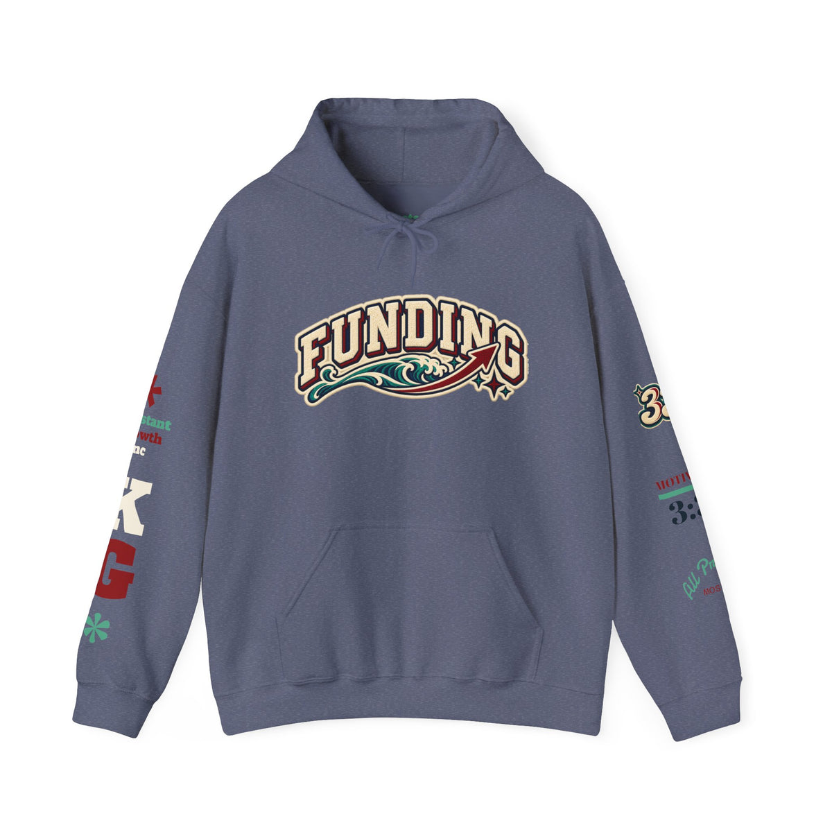 Funding Crewneck Hoodie — "Clean Build Fund" Graphic Pullover Printify