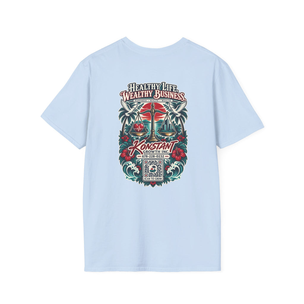 Konstant Growth 'Healthy Life, Wealthy Business' T-Shirt