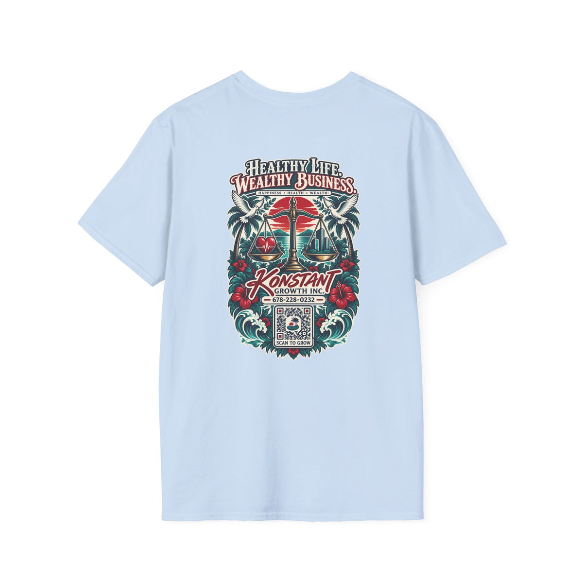 Konstant Growth 'Healthy Life, Wealthy Business' T-Shirt
