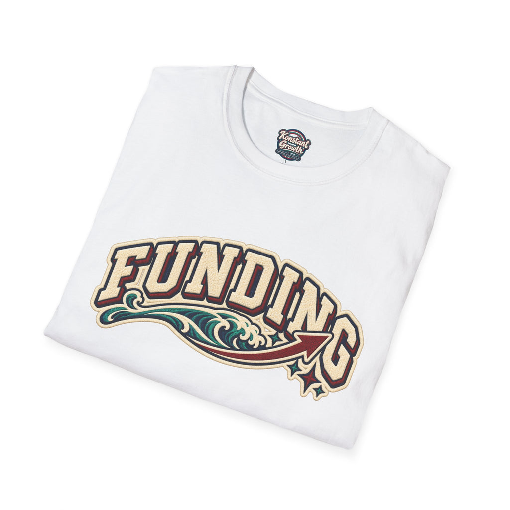 Funding Surf Crest T-Shirt — "Clean Build Fund" Retro Beach Graphic Tee