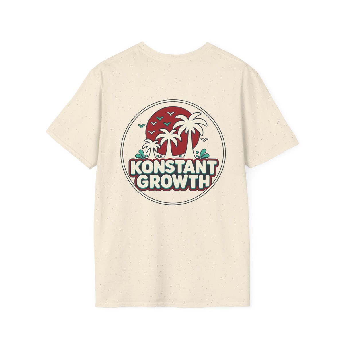 Konstant Growth Retro Palm Sunset T-Shirt — Alternate Edition Printify